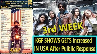 #KGF Shows Get Increased  In 3rd Week In USA Due To Massive Response From Audience