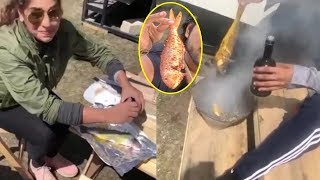 Ram Charan Fish Diet Preparing By Upasana | Vinaya Videya Rama Sets | Top Telugu Tv