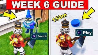 Fortnite ALL Season 7 Week 6 Challenges Guide! Fortnite Battle Royale - Chilly Gnomes and Ice puck