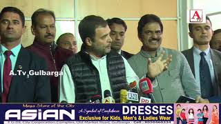 Congress President Rahul Gandhi addresses Media in Parliament on Rafale Deal Scam A.Tv News 4-1-2018