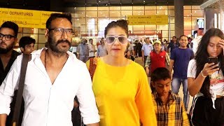 Ajay Devgn Kajol And Kids Nysa Yug Returns From HOLIDAYS, Spotted At Airport