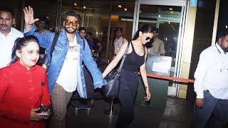 Newly Weds Ranveer Singh and Deepika Padukone Spotted At Mumbai Airport