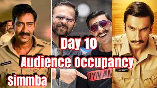 #Simmba Movie Audience Occupancy Day 10 Morning Shows