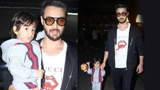 Salman Khans Nephew AHIL With Dad Aayush Sharma Spotted At Airport
