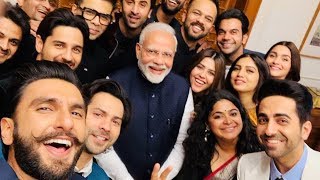 PM Narendra Modis SELFIE With Bollywood Stars Goes VIRAL | Ranveer, Alia, Ranbir, Rohit Shetty