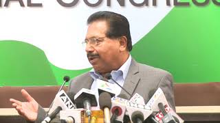 AICC Press Briefing by P C Chacko at Congress HQ