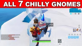 ???? CHILLY GNOMES LOCATION - SEARCH CHILLY GNOMES FORTNITE WEEK 6 SEASON 7 CHALLENGES