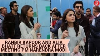 Ranbir Kapoor and Alia Bhatt Returns Back After Meeting PM Narendra Modi