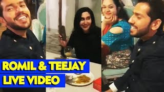 Romil Chaudhary MEETS Karanvirs Wife Teejay | LIVE VIDEO | OJ | Bella Viana