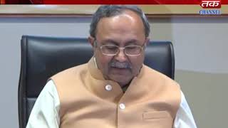 Gandhinagar - Press conference of energy minister Shobar Patel