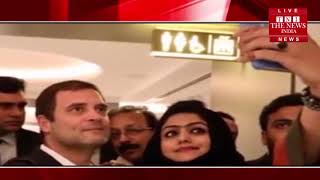 दुबई पहुंचे कांग्रेस अध्यक्ष, एयरपोर्ट पर भीड़ ने लगाए राहुल-राहुल के नारे