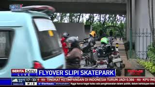 Kolong Flyover Slipi Petamburan Disulap Jadi Skatepark