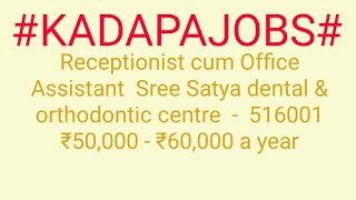 #JOBS#near#me|Jobs in KADAPA For Freshers and Graduates | No experience | Part Time | At Home |