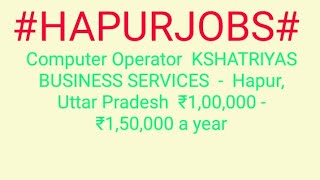 #JOBS#near#me|Jobs in HAPUR For Freshers and Graduates | No experience | Part Time | At Home |