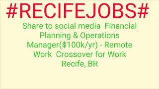 #RECIFE#JOBS
