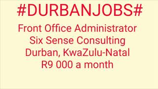 #DURBAN#JOBS