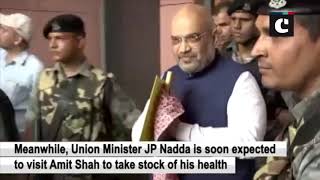 Amit Shah admitted to AIIMS after contracting swine flu