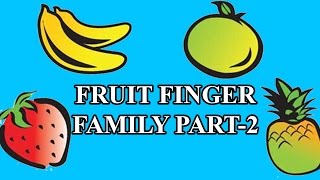 Fruits Finger Family - 2 | Learn Names of Fruits | Fruit Rhymes