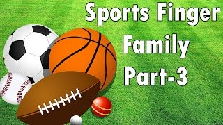 Sports Finger Family | Popular Nursery Rhymes for Kids