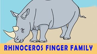 Rhinoceros Finger Family | Animal Finger Family