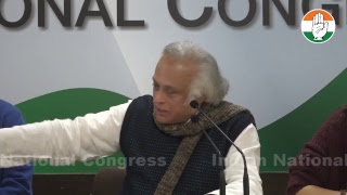 AICC Press briefing by Jairam Ramesh at Congress HQ