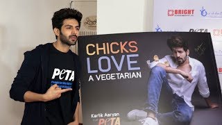 Kartik Aaryan At Launch Of Newest Vegetarian Campaign In Support Of Peta