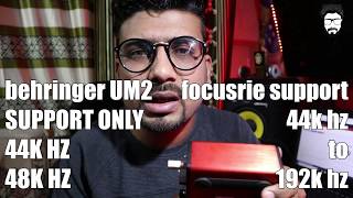 Focusrite Solo vs Behringer UM2 | Details | HINDI