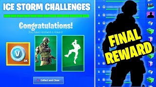 *NEW* ICE STORM CHALLENGES FINAL REWARD LEAKED! All FREE GIFTS UNLOCKED (Fortnite Battle Royale)