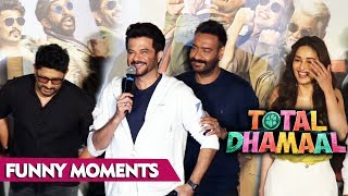 Total Dhamaal Trailer Launch | FUNNY MOMENTS | Ajay Devgn, Arshad Warsi, Madhuri Dixit, Anil Kapoor
