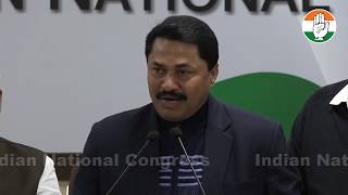 Nana Patole, Chairperson Kisan Khet Mazdoor Congress addresses media at Congress HQ