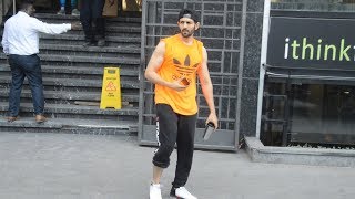 Handsome Hunk Kartik Aryaan SPOTTED Outside Gym In Juhu