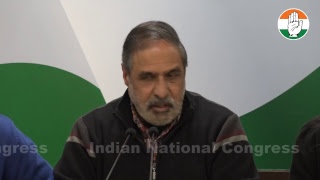 AICC Press Briefing By Anand Sharma at Congress HQ