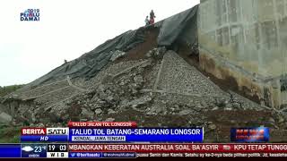 Talud di Tol Batang-Semarang Ambrol Akibat Diguyur Hujan
