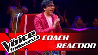 Priceless! Ini Ekspresi Coach Armand Maulana | COACH REACTION | The Voice Indonesia GTV 2018