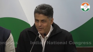 AICC Press Briefing By Manish Tewari at Congress HQ