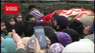 Funeral Procession Of Three Slain Militants Held In Baramulla.