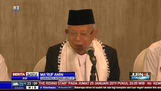 Ma'ruf Amin Apresiasi Dukungan Warga Jawa Timur