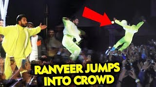 Ranveer Singh JUMPS Into Crowd | Gully Boy Music Launch