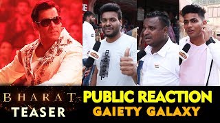 Salman Khans BHARAT TEASER | PUBLIC REACTION | Gaiety Galaxy