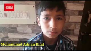 Mohammad Adnan the intelligent boy of Pioneer school Hanjiwara Pattan
