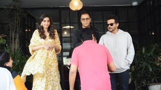 Sonam Kapoor With Dad Anil Kapoor Spotted At Soho House Juhu