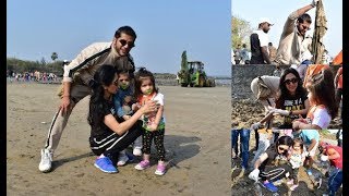 Karanvir & Teejay gift a tractor excavator for beach clean ups