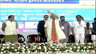 PM Modi lays foundation stone for the extension of terminal building at Surat Airport