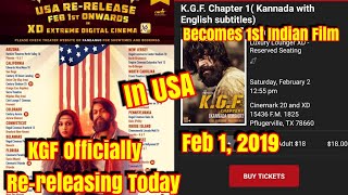 KGF Officially Re-releasing Today In USA On Feb 1, Becomes 1st Indian Film