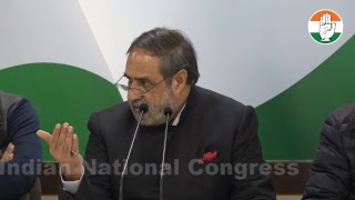 AICC Press Briefing By Anand Sharma at Congress HQ on the NSSO Report