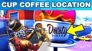 DANCE ON TOP OF AN OVERSIZED CUP OF COFFEE – WEEK 9 CHALLENGES FORTNITE SEASON 7 GUIDE