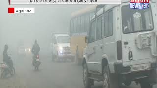 हरियाणा में कोहरे से यातायात हुआ प्रभावित || ANV NEWS HARYANA