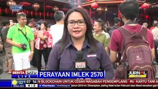 Suasana Perayaan Imlek di Taman Sari, Jakarta Barat