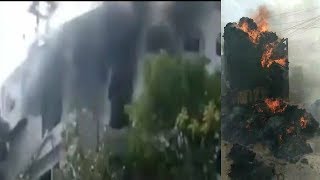 Khan Latif Khan Estate Mein Lagi Aag Aur Shastripuram Par Ek Lorry Mein Lagi Aag.