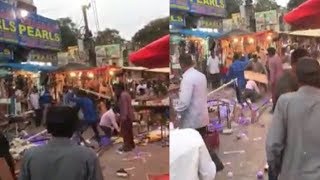 Fight Between Hawkers At Charminar Old City | Near Farhasa Hotel | @ SACH NEWS |